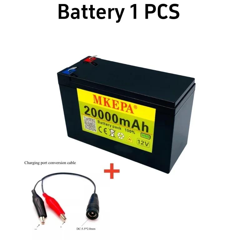 حزمة بطارية ليثيوم 12 فولت 20 أمبير 18650، مع 20 أمبير BMS، مناسبة لرش سيارات لعبة الأطفال والسيارات الكهربائية والطاقة الشمسية جاهزة للاستخدام #1