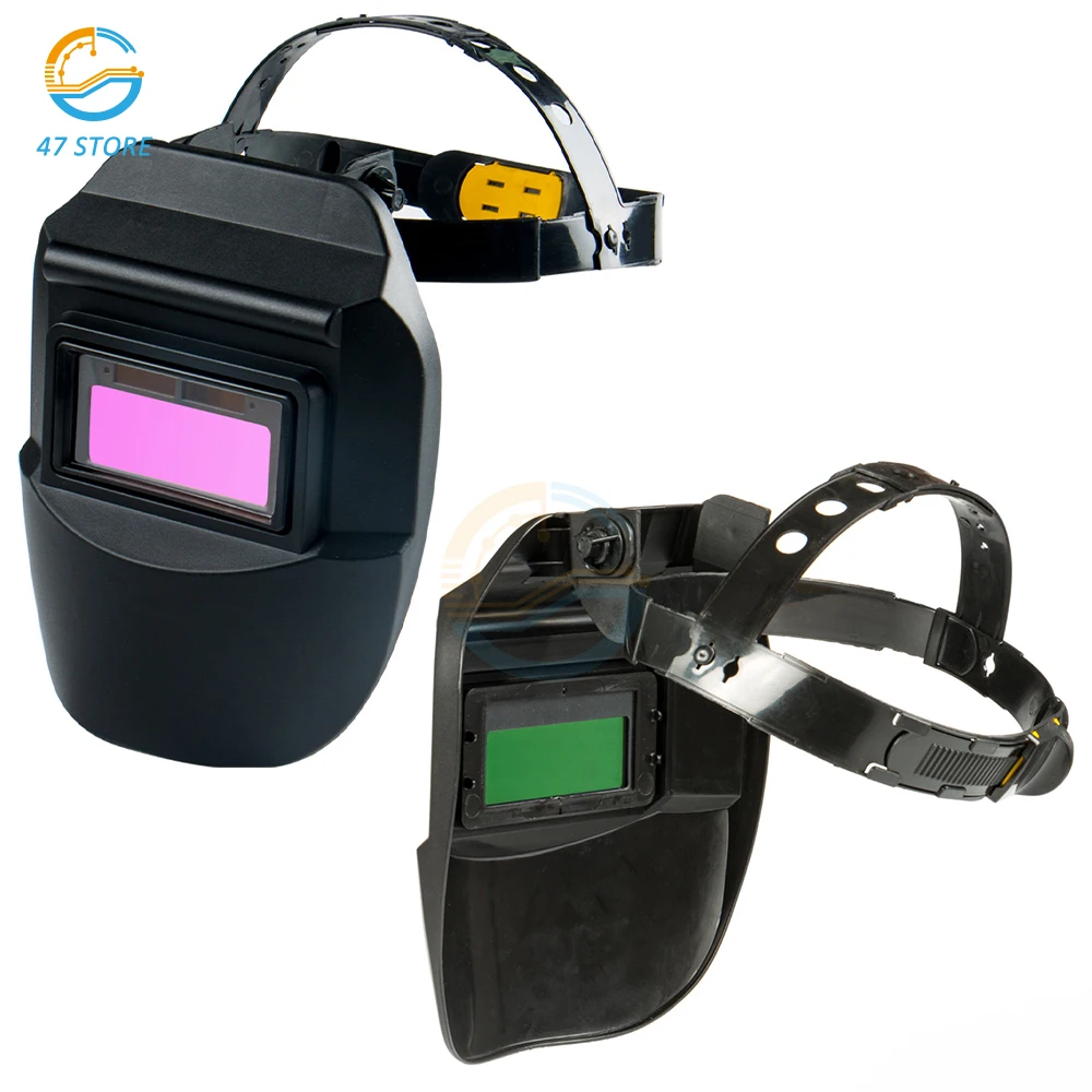 Welder Mask Welding Helmet Chameleon Large View True Color Solar Power Auto Darkening Welding Large For Arc Weld Grind Cut