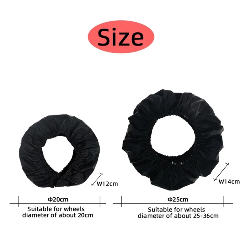 AS96-Baby Stroller Wheel Cover Dustproof Wheelchair Tire Protector Infant Pushchair Pram Wheel Anti-Dirty Cover 25CM Easy To Use