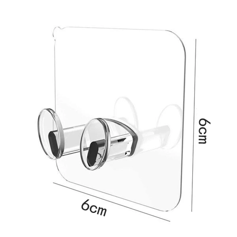 Gancho de almacenamiento de pared, soporte de enchufe de alimentación, colgador Adhesivo de pared para cocina, sin perforaciones, accesorios de