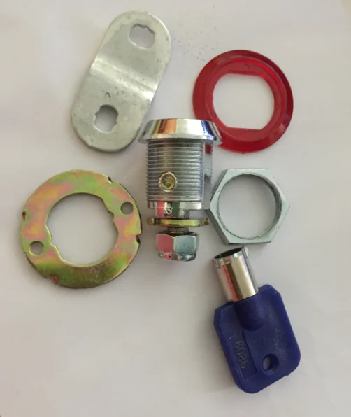 17mm Threaded Round Door Lock (Keyed Alike) – Set Includes Lock and Key