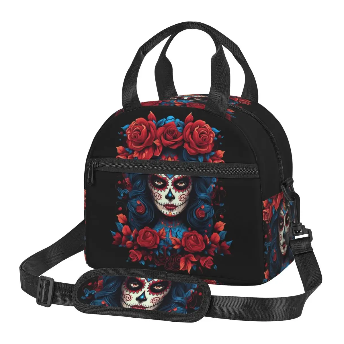 

Термосумка для обедов Alexander Gothic Las Elegantes Girls Day Of Dead Skull для женщин и детей, термосумка-тоут для еды