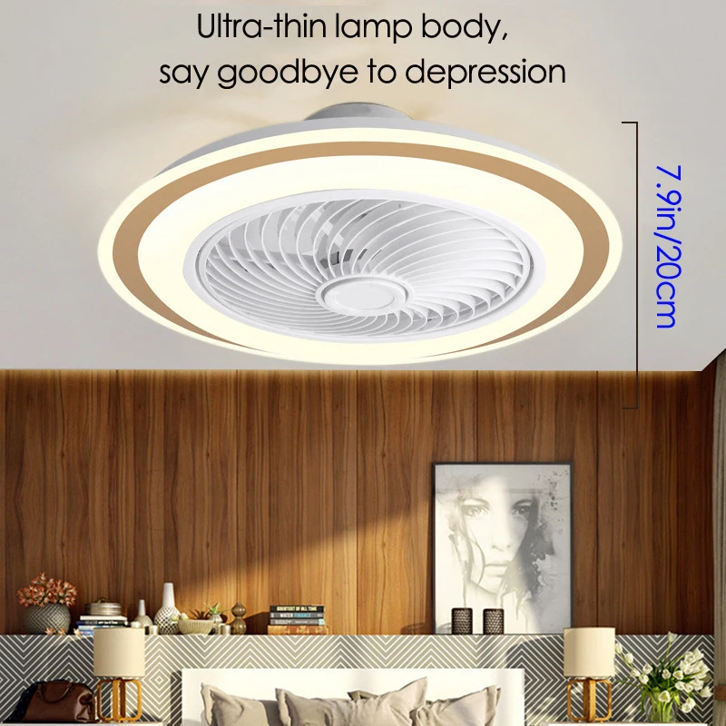 Imagem -05 - Ventilador de Teto Elétrico com Iluminação Lâmpada de Controle Remoto Smart Fans Room Decor Arrefecimento Tudo em um Quarto para Casa