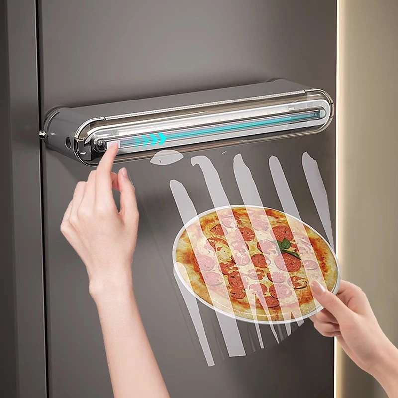 Kitchen Cling Film Cutter Suction Cup Wall Mounted Household Plastic Multifunctional Cutter Kitchen Household Appliances