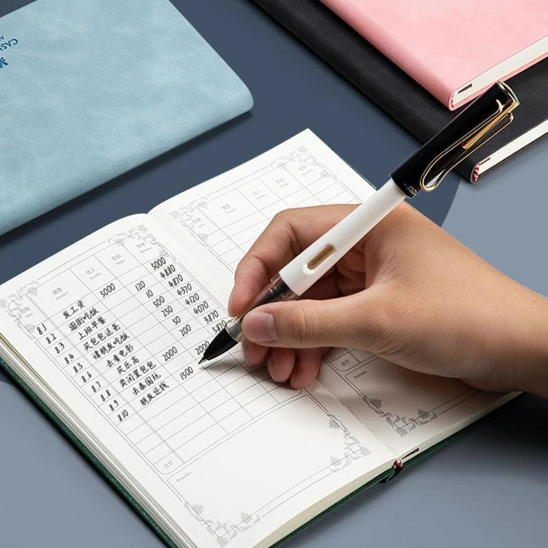 Sách lập kế hoạch ngân sách thực tế Sổ ghi chú không ghi ngày tháng 400 trang cho ngày Tóm tắt Thu nhập đầu ra Số dư nhận xét