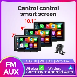 7“9“10.1“Car Radio Multimedia Video Player Wireless Carplay Android Auto Portable Touch Screen With AUX USB For Rear View Camera