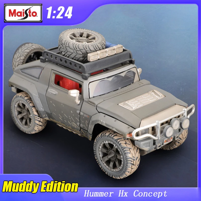 

1: 24 Dirt Riders Hummer Hx Concept Muddy Edition Suv Car Maisto Original Diecast Model Alloy Vehicle Toy Collection Gift