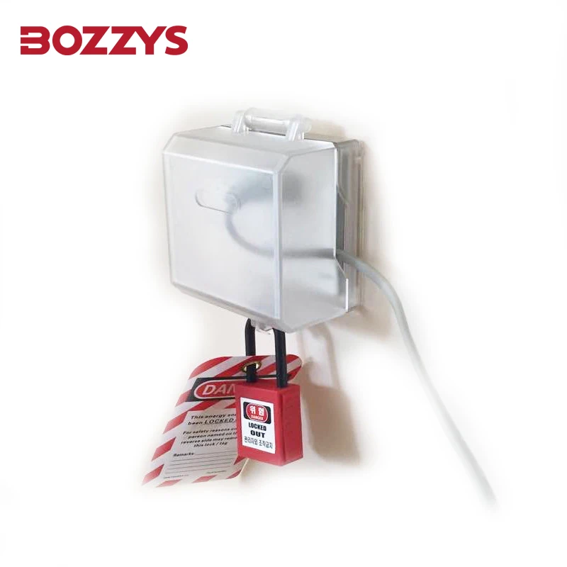 BOZZYS Sturdy and Durable Lockable Socket Pro Safety Cover Switch Lockout with Fixed Glue BD-D63