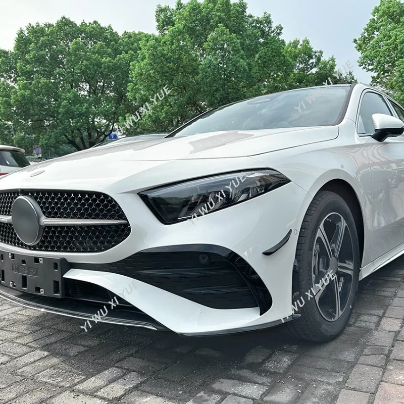 Dla Mercedes Benz W177 A180 A200 A35 AMG lifting 2023 + dekoracja spojler zderzaka z przodu dyfuzor rozdzielacz Spoiler Tuning Tuning