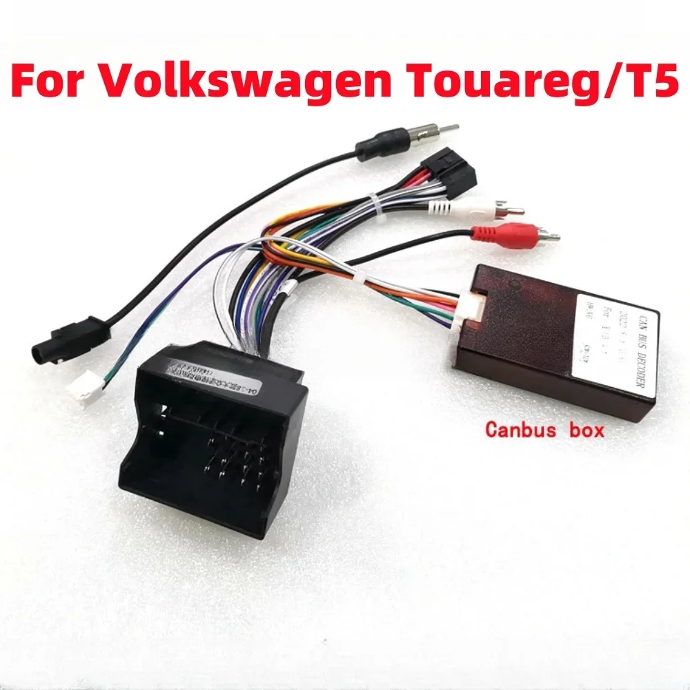 Canbus Box For VW Volkswagen Touareg/ T5 2003-2017 Android Car 2 Din Radio GPS Stereo 16 Pin Wiring Harness Cable Adapter