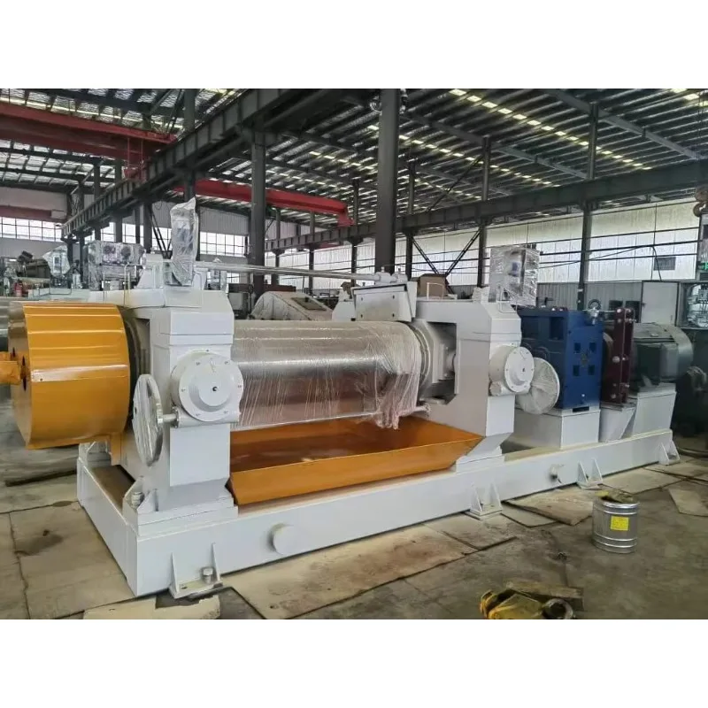 Two Roll Rubber Mixing Mill / Silicone Rubber Open Mixing Mill / Rubber Compound Mixer Mill