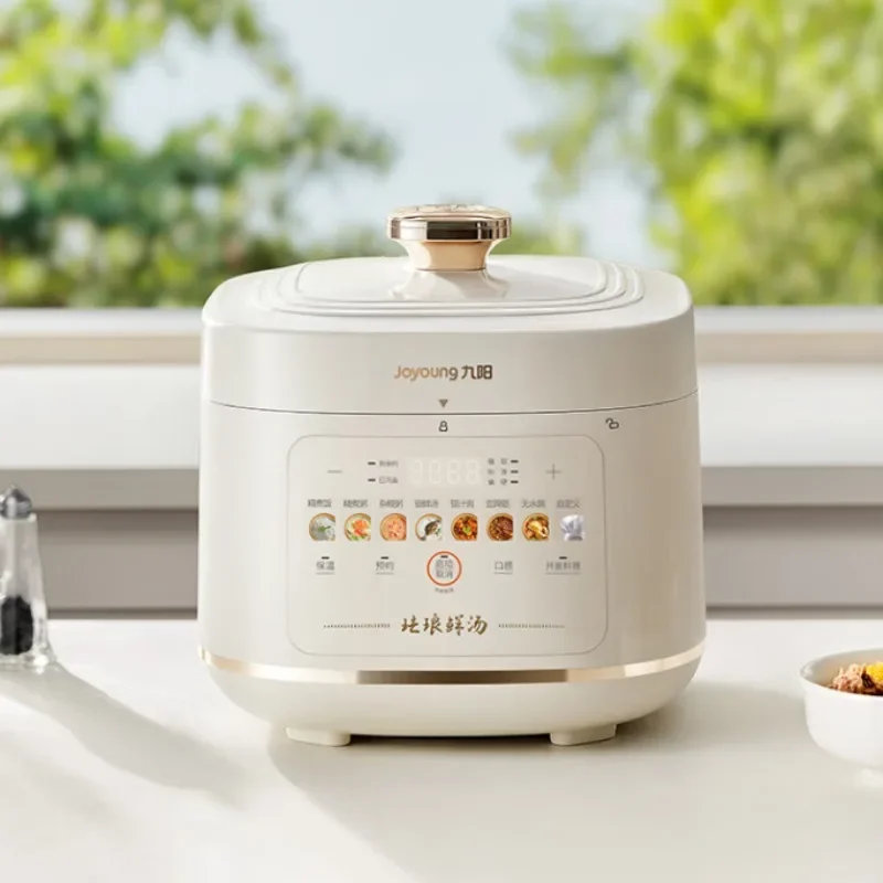 

Joyoung 5L Large Capacity Electric Pressure Cooker Enamel Inner Pot Intelligent Rice Cooker Intelligent One Pot Double Galls
