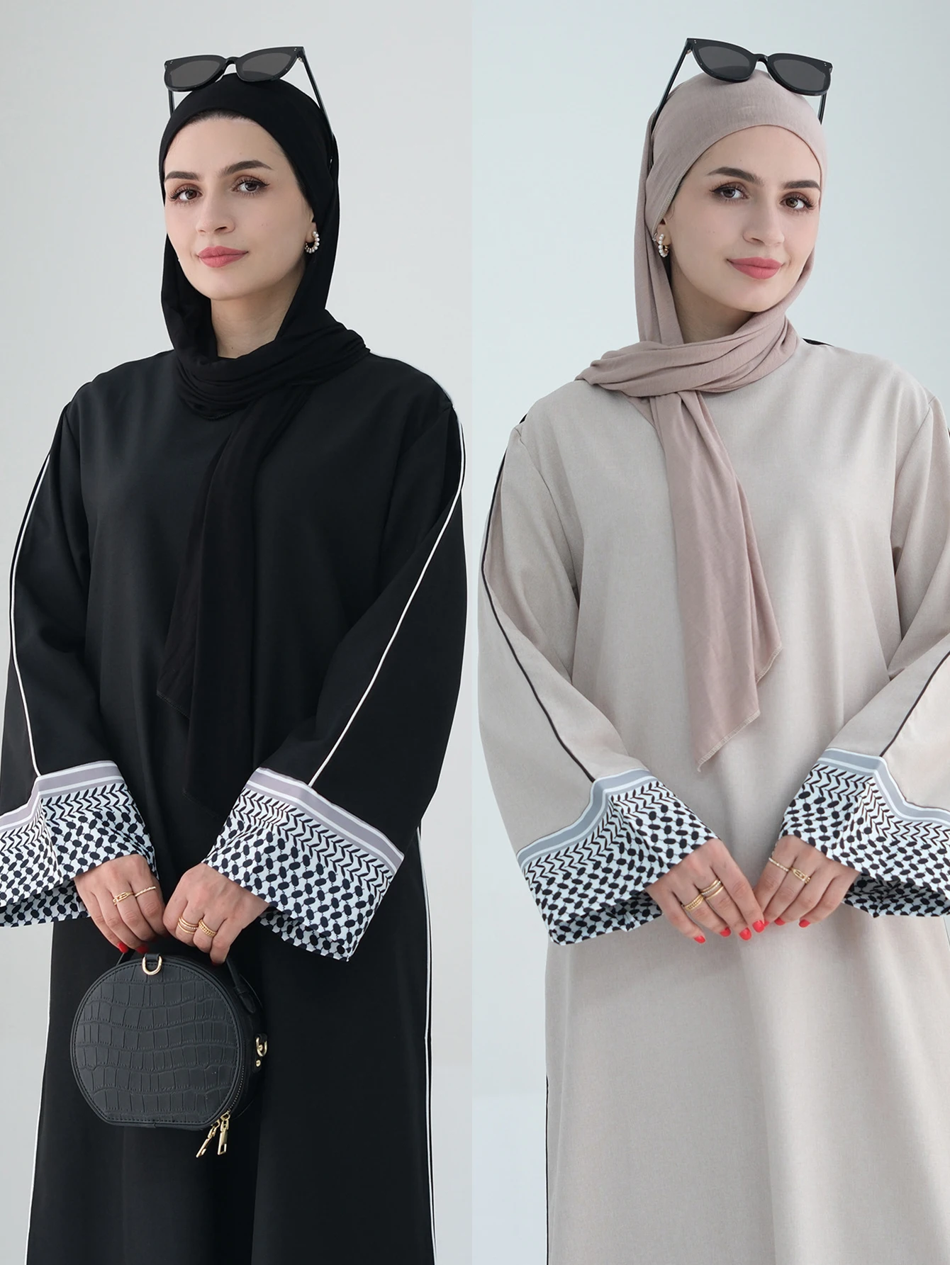 2025 Ramadan Splendido musulmano Medio Oriente Abaya Donna Elegante Cardigan Moda Abito Dubai Lusso Eid Islam Abito lungo Caftano