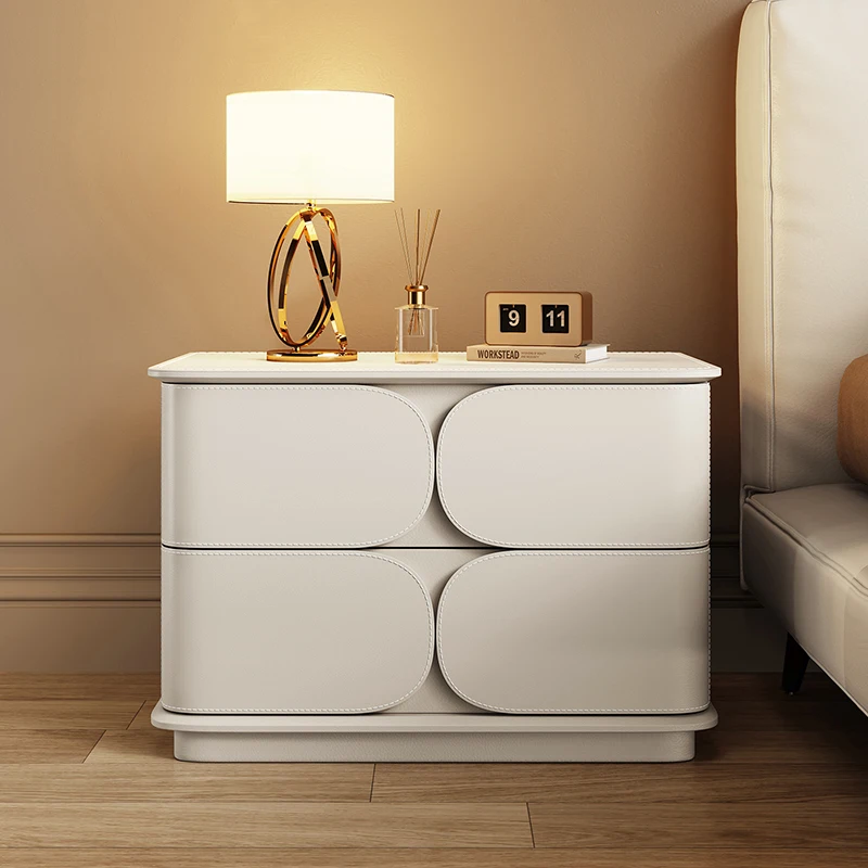 Aesthetic Nordic Bedside Table Modern Trendy Premium Luxury Nightstands Elegant Design Mesitas De Noche Bedroom Furniture