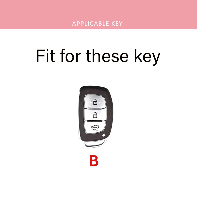 3 Buttons Soft Car Key Case Cover Key Bag For Hyundai Ix35 IX45 IX25 I10 I20 I30 HB20 Sonata Verna Solaris Santa Elantra Mistra