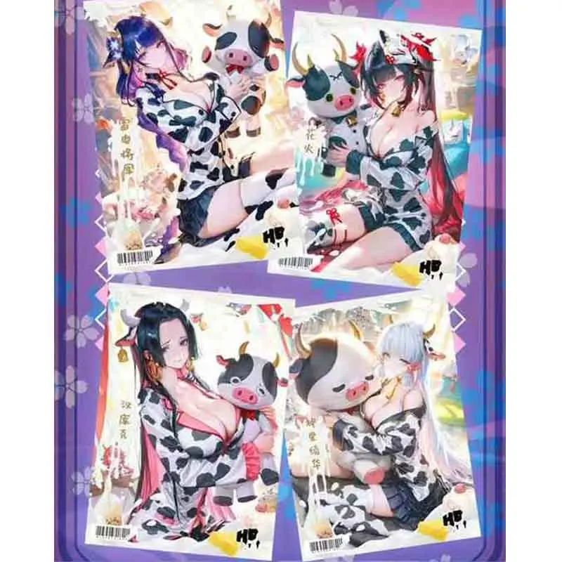 新しい 2025 YunYi A5 Waifu カードセット レザーアルバム Qimeng Vol.1 Genshin ACG コレクター付き