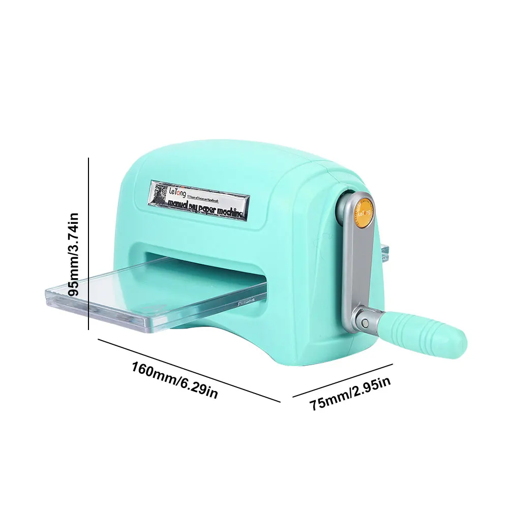 DIY Handcraft Die-Cut Machine Portable Scrapbook Die Cutter Machine Craft Tool with Plastic Backing Plate for Scrapbooking Card