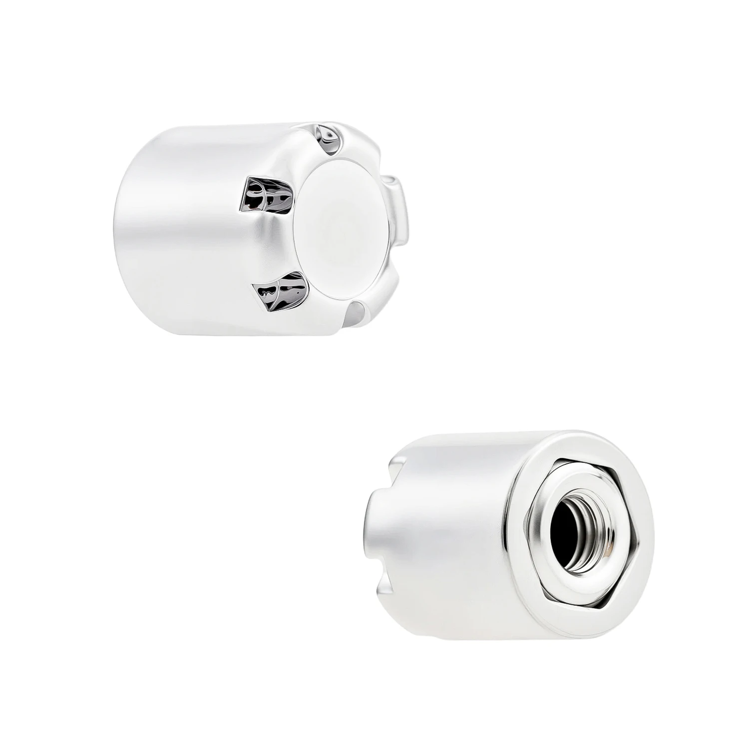 TCRC 4PCS Aluminum M4 Nut Wheel Rim Center Cap Manual Locking Hubs for 1/10 RC Car Traxxas TRX4 Axial SCX10 D90 Tamiya Redcat