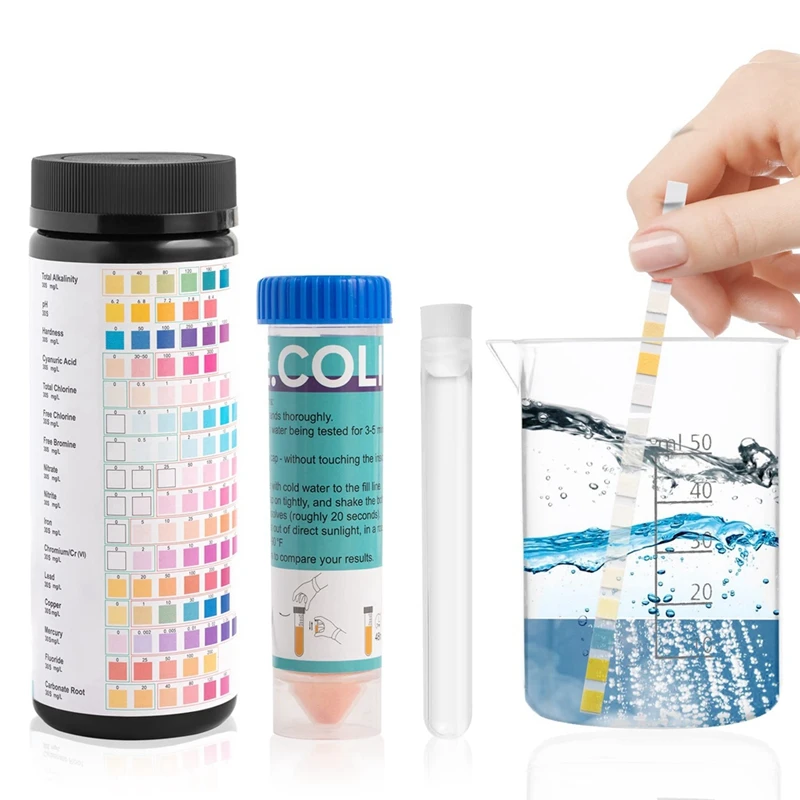 Drinking Water Test Kit Strip 17 In 1 Water Test For Tap Well Water Hot Tub Test Strip Spa Test Strip Pool Test Strip