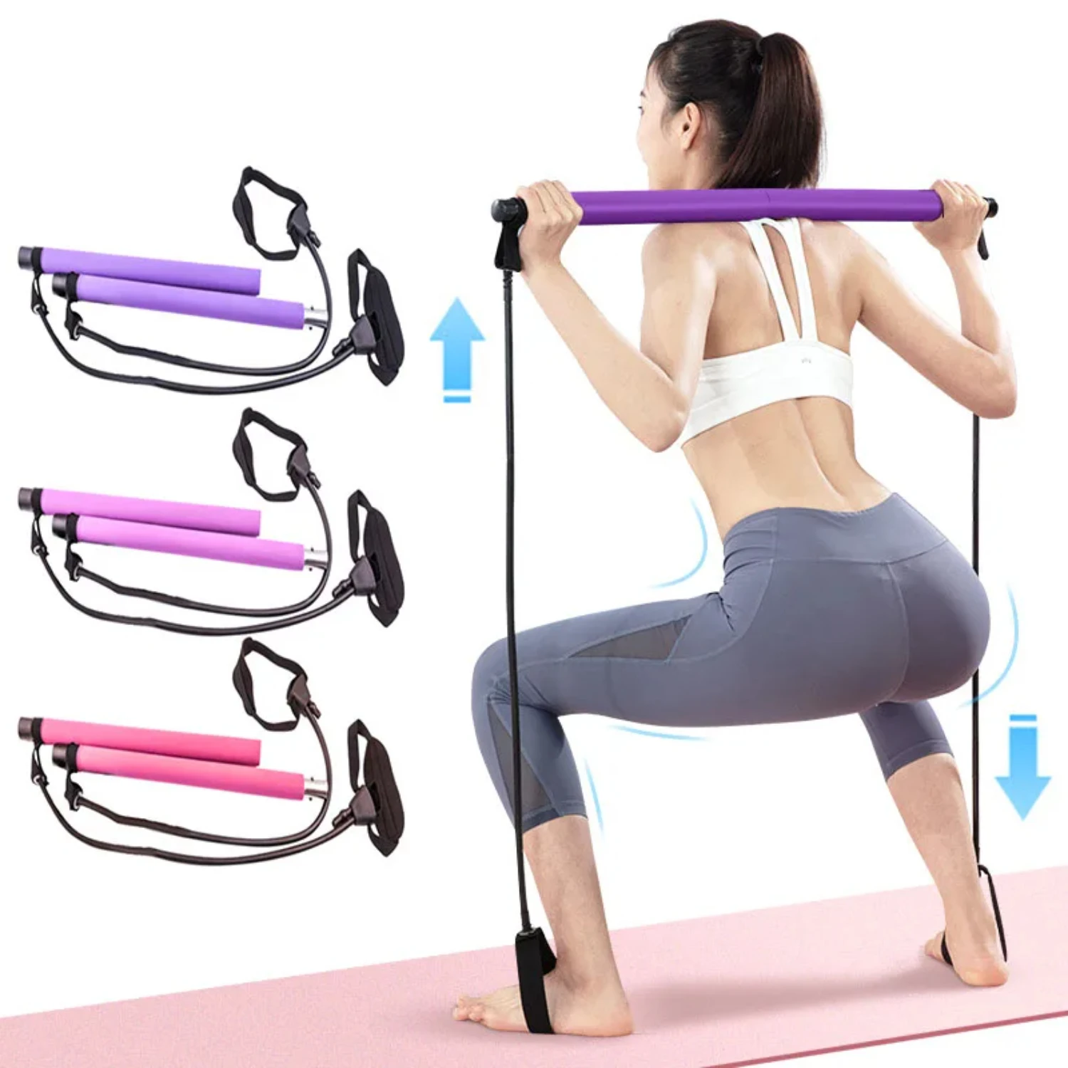 Enhance Your Fitness Routine with our Premium Adjustable Resistance Bands Trainer - Compact and Durable for the Best Crossfit, Y