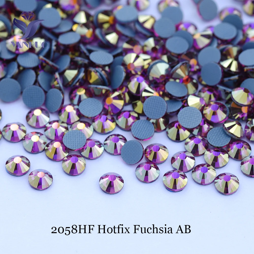 YANRUO 2058HF SS16-SS30 Hotfix Strasssteine Boutique Kristall Bügelsteine für Kleidungsstücke DIY Schmucksteine für Jacken – Detail 3