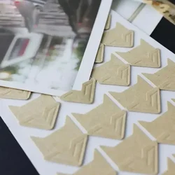 24 Pcs/Lot 1 Sheets DIY Vintage Corner Kraft Paper Stickers For Photo Album Frame Decoration Scrapbooking Picture Protect Decor
