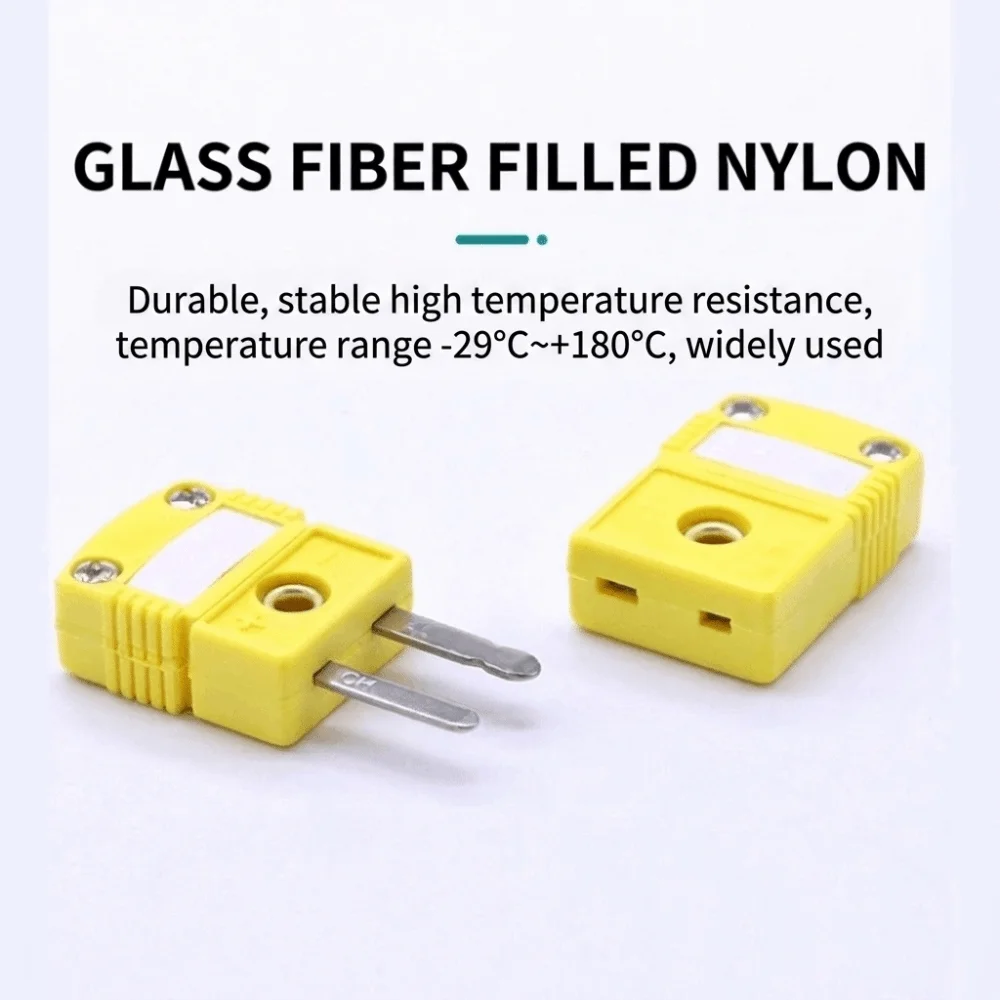 1PCS K T J E RS Compatible Thermocouple Connector Male Connector Female Connector Temperature Sensor Connector Panel Mount