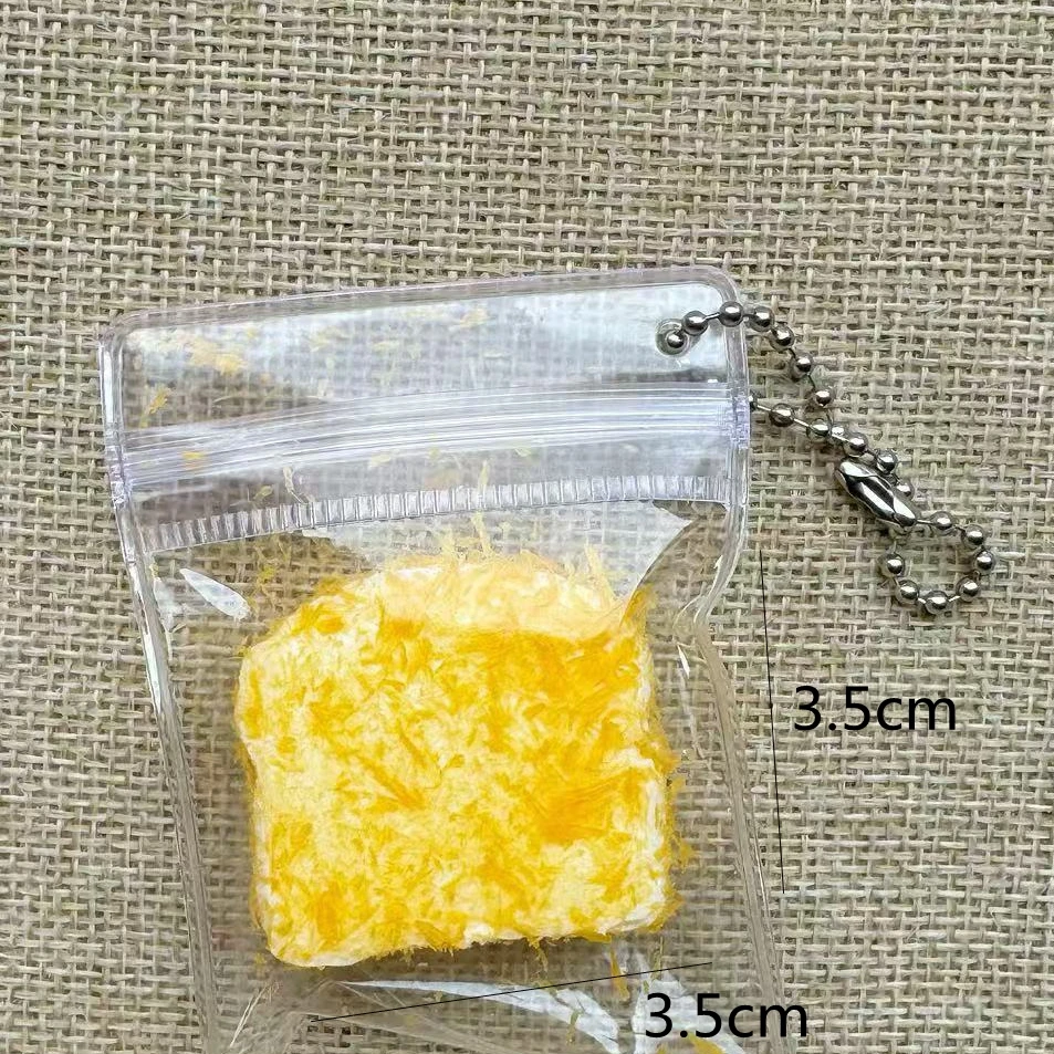 Juguete para apretar pan tostado de simulación blanda, juguete de silicona para aliviar el estrés, Mini descompresión divertida, juguetes antiestrés de rebote lento para adultos