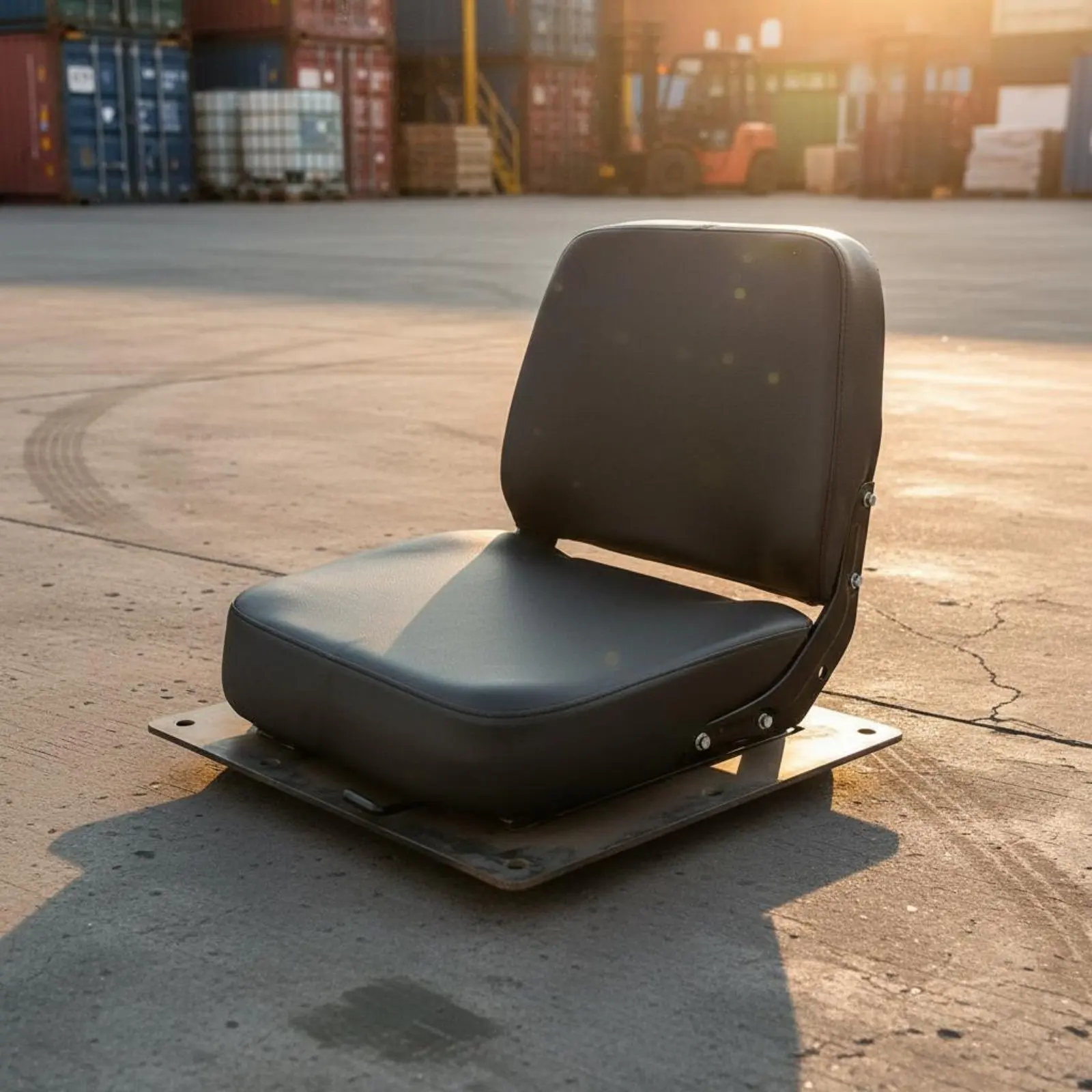 

Forklift Seat Shock Absorbing Forklift Shock-Absorbing Seat Operator Chair Heavy Duty Industrial Equipment for Construction Site