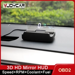 VJOYCAR Mirror Head Up Display MX10 Car HUD OBD2 Speed Projector On-board Computer Digital Security Alarm RPM Coolant Voltage