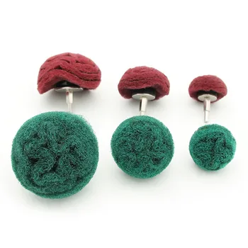 Vadrouille de ponçage Abrasive montée sur tige de 6mm, roue de polissage avec tête de meulage en forme de champignon pour métal, aluminium, acier inoxydable, bijoux en bois, 1 pièce