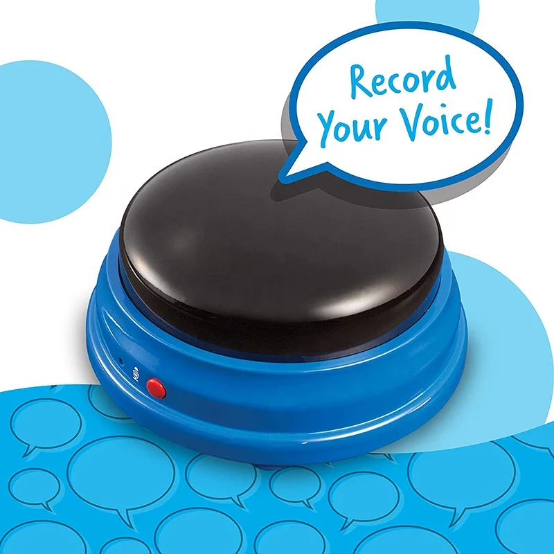 Learning Resources Lights and Sounds Buzzers Easy Clean Voice Recordable Dog Training Bell Sound Buzzers Toys For Pets