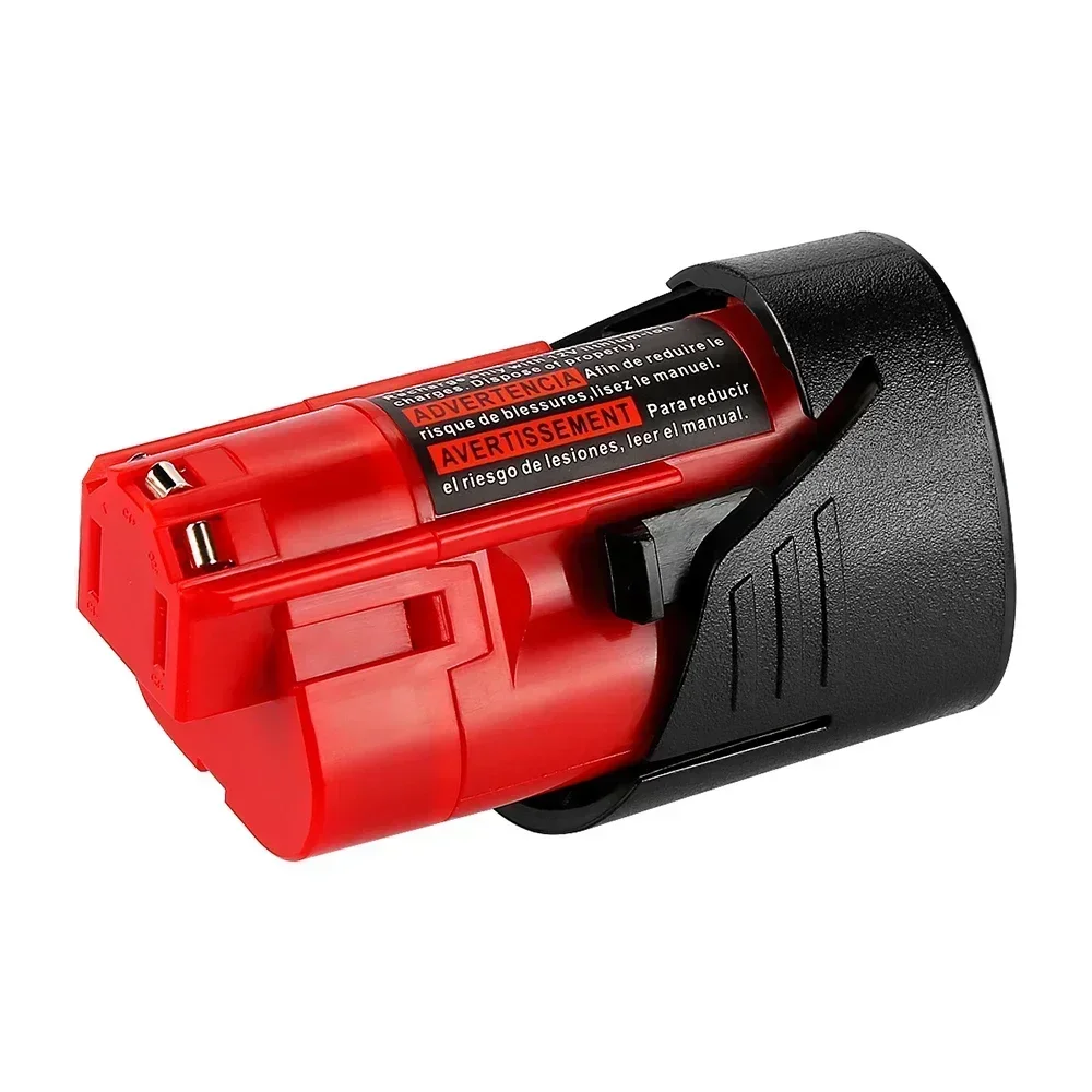 Bateria recarregável de 12v, 3ah, 6ah, para ferramentas sem fio milwaukee m12 xc 48-11-2402 48-11-2411 48-11-2401 MIL-12A-LI