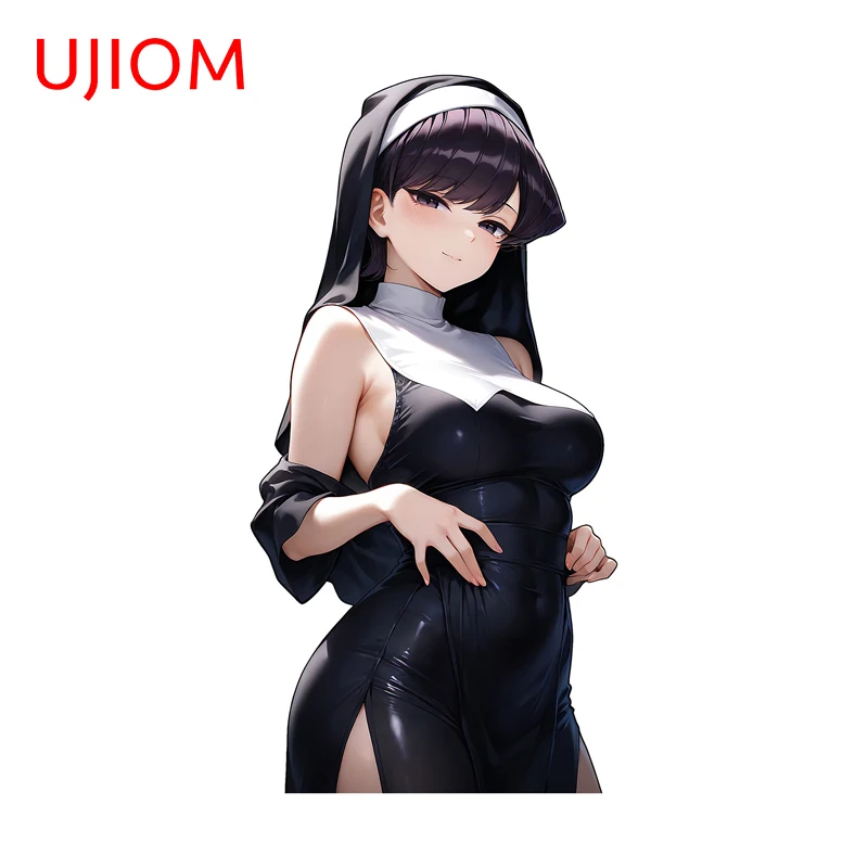 UJIOM Pretty Nun Komi Shuuko Wall Sticker Trendy Enchanting Unique Standing Posture Decal Waterproof Wallpaper Home Decor