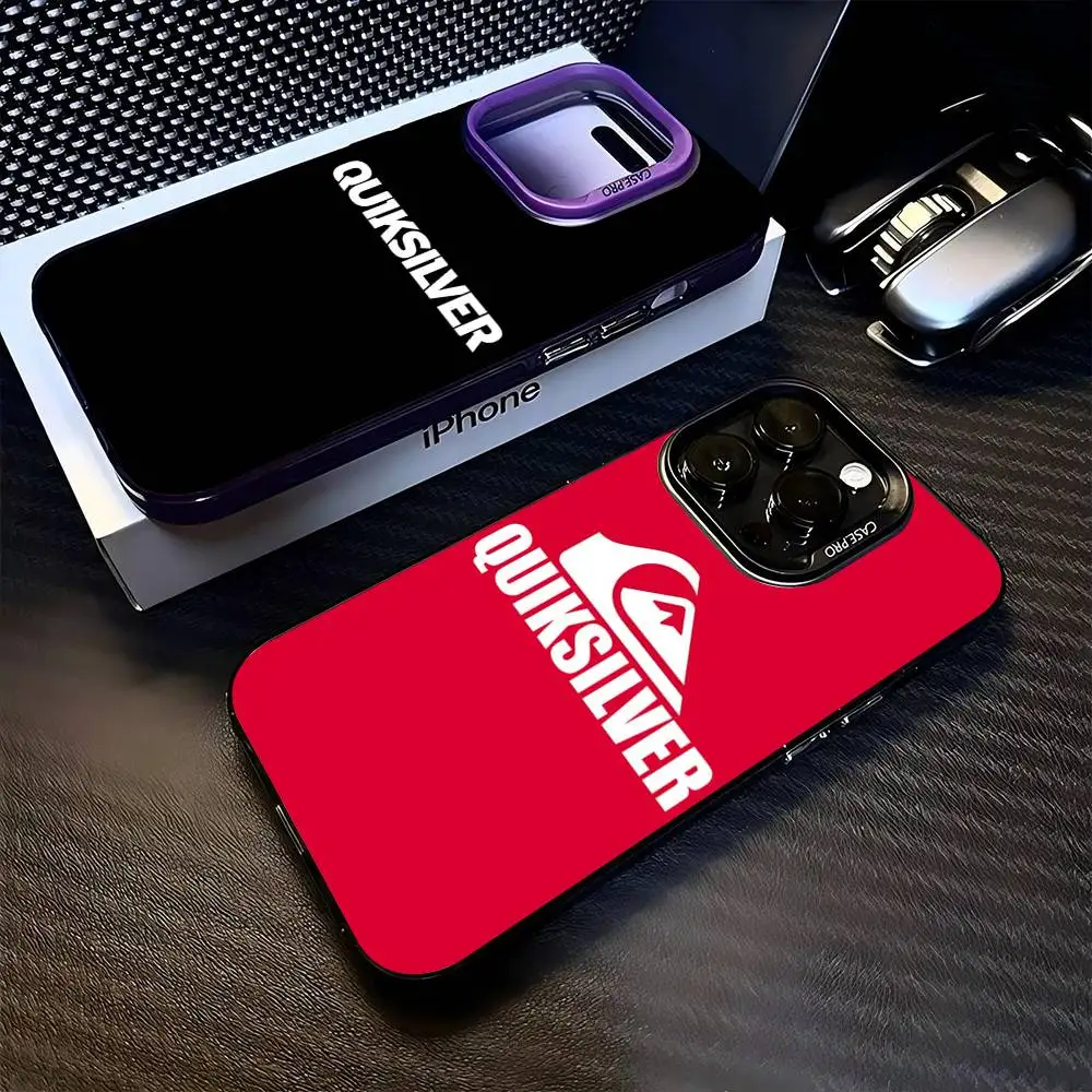 Чехлы для телефонов с логотипом Q-QuiksilverS для IPhone 17, 16, 15, 14, 13, 12, 11 Plus Pro Max, красочный чехол