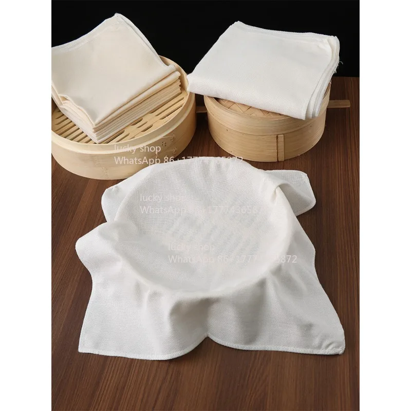 Pure Cotton Gauze Material, Household Non-stick Steamed Steamed Bread Pad Cloth, Covering Food Gauze Drawer Cloth