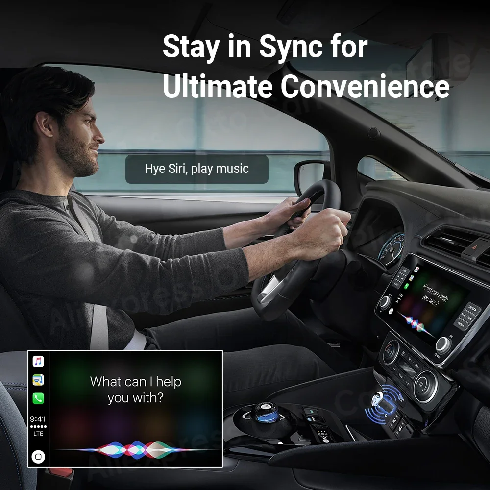 سيارة AI صندوق صغير لاسلكي CarPlay محول سيارة اللعب دونغل بلوتوث واي فاي توصيل سريع التوصيل والتشغيل لسيارة CarPlay السلكية OEM الجديدة