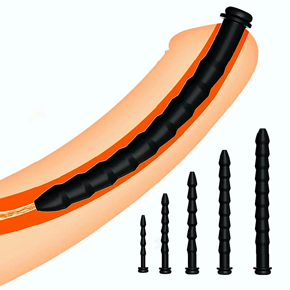 أنبوب مجرى البول للرجال متعدد الأغراض مع قضيب تحفيز عين الحصان من السيليكون للعب المتعة الجنسية المتقدمة #3