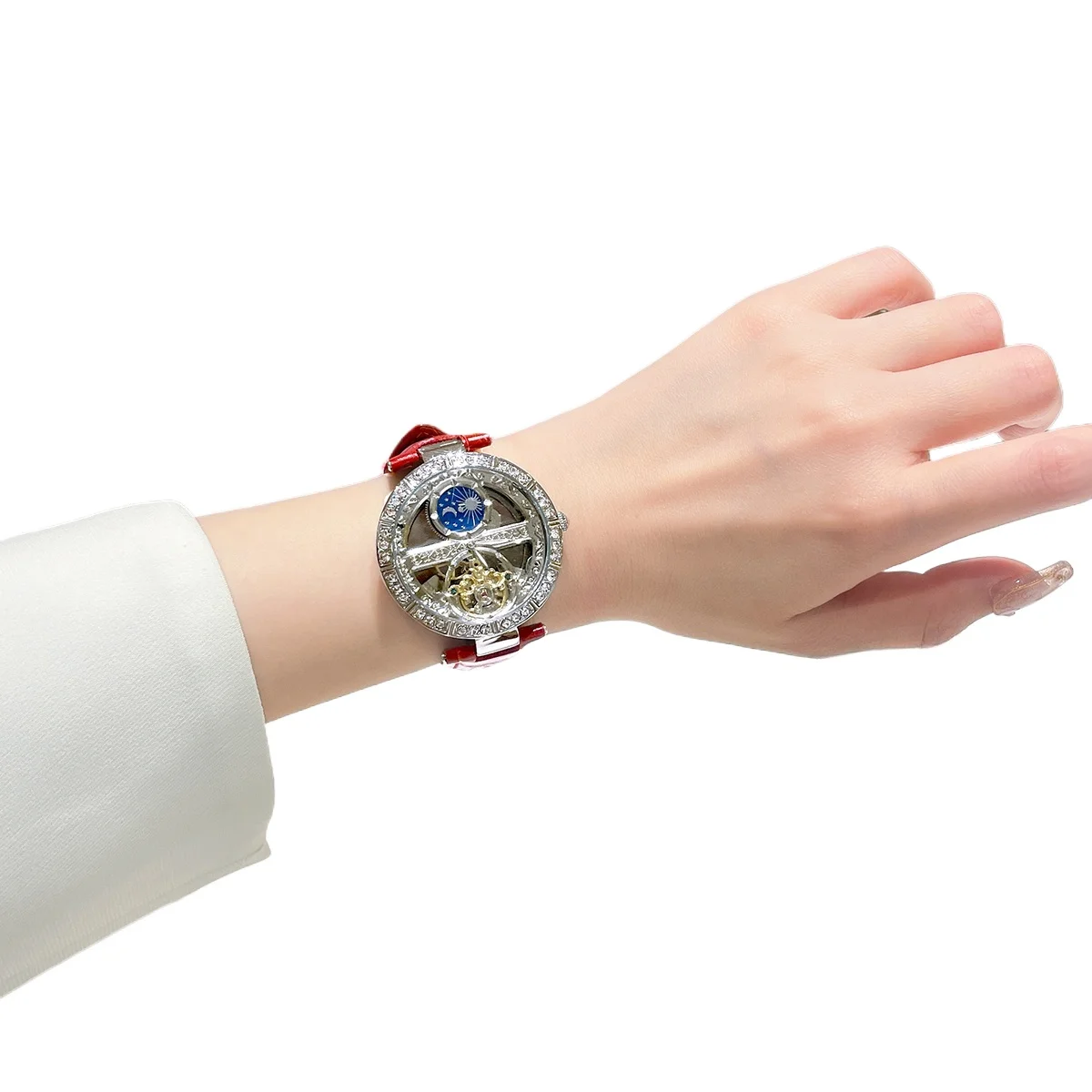 

Sun, Moon and Stars Watch Women's Mechanical Light Luxury Niche High-value Girls Watch