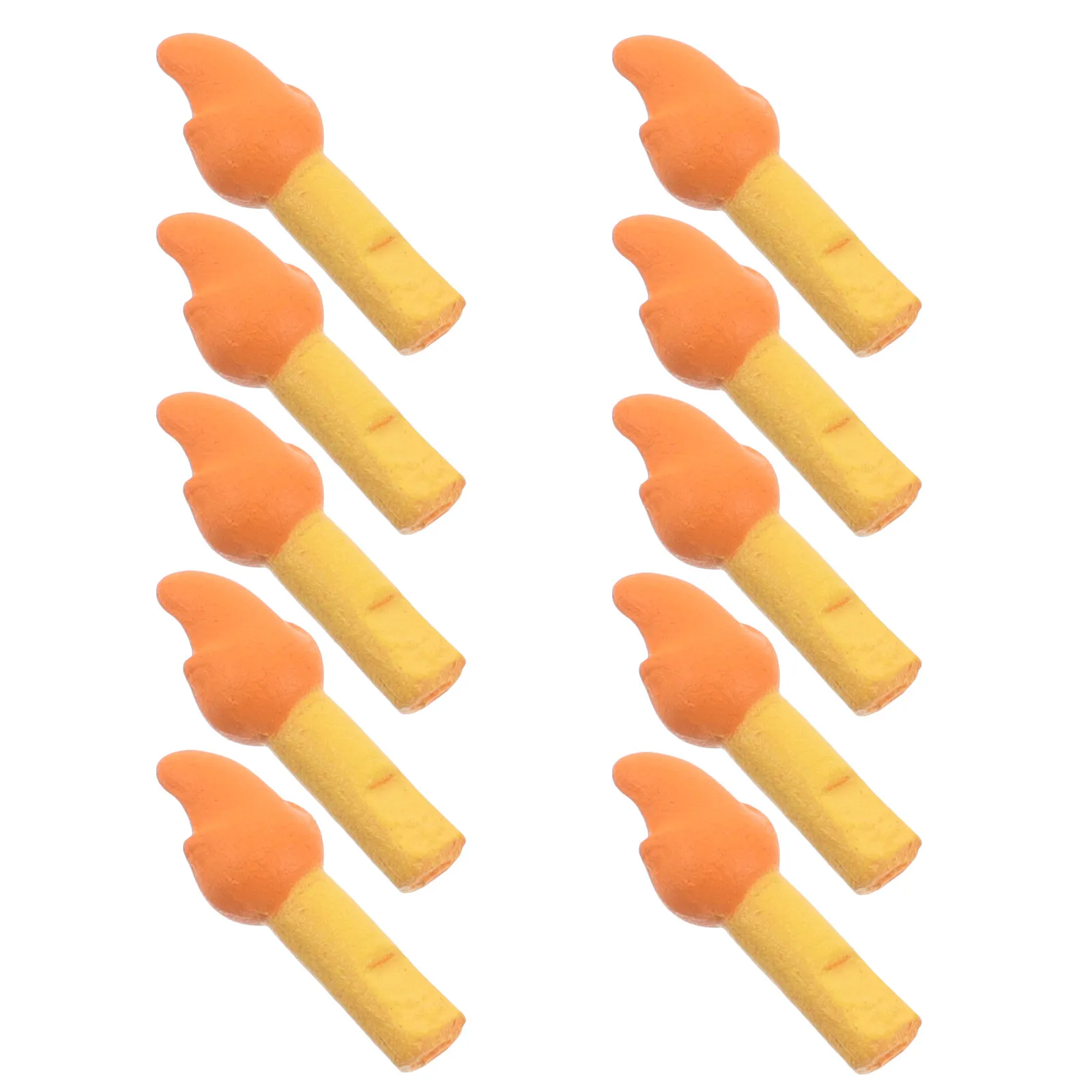 

10 шт. миниатюрных искусственных огней из смолы для декора микроландшафта, аксессуар для кемпинга и вечеринок, имитация костра