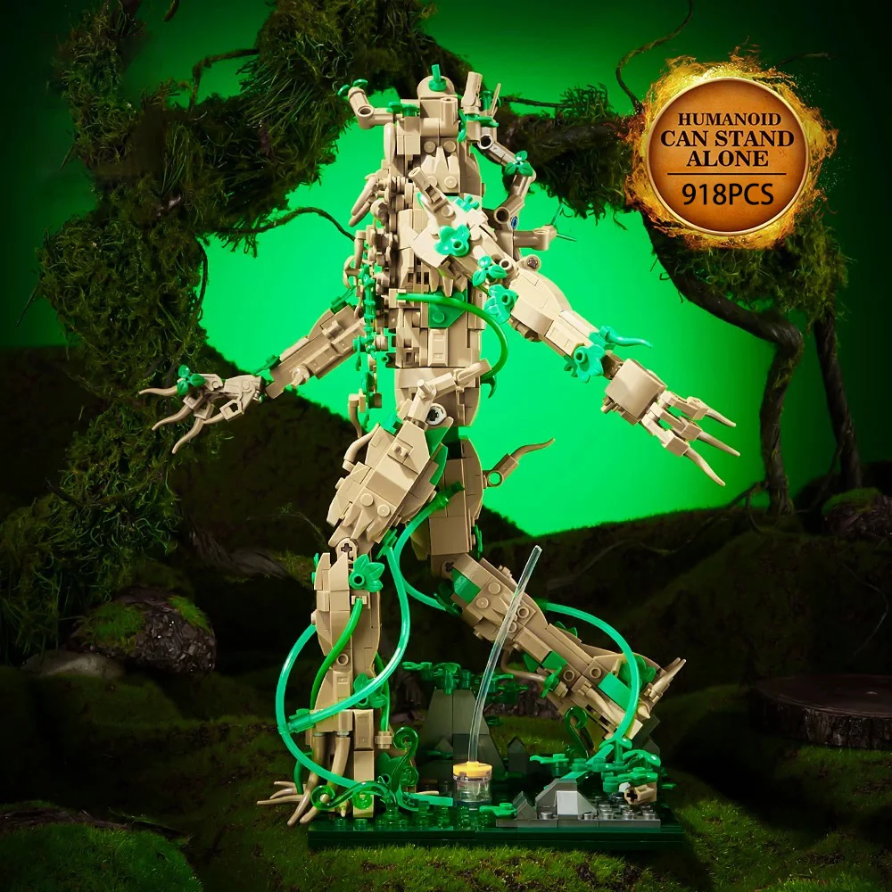 Ideas Series Forest Guardians Building Block High-Tech Tree People Robot Model Bricks Toys For Kid Xmas Gift With Led MOC