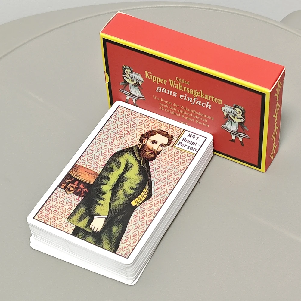 1890s Original Kipper Cards In Both Directions 36+6 Pcs Cards Germany Language Printed on 350GSM Double Embossed Paper 9*6cm