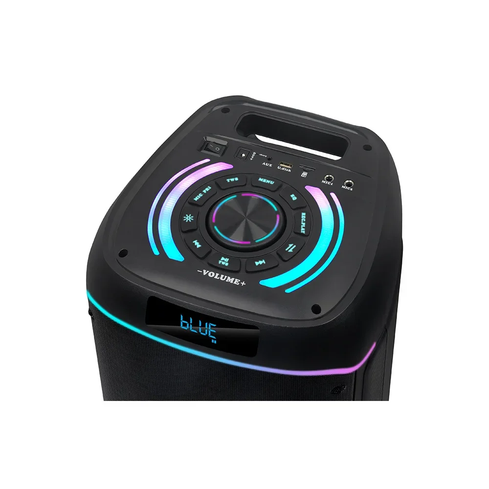 

NDR-820 Portable For Bluetooth 8 Inch Dual Speaker With RGB Lights 100W Output Power For Home Parties And Square Dances