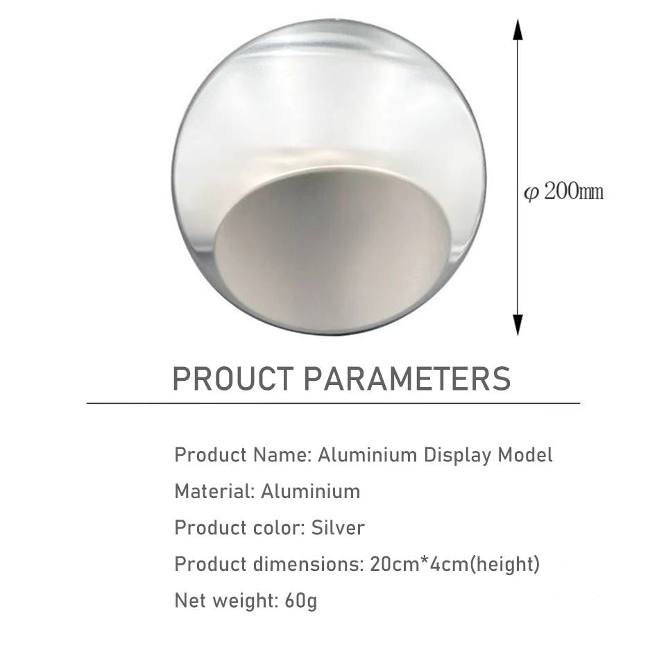 Aluminum UFO Shape Color Display Model for Auto Body Paint & Customization,20cm/8in Metal Sample Disc for Spray Painting MX-179D