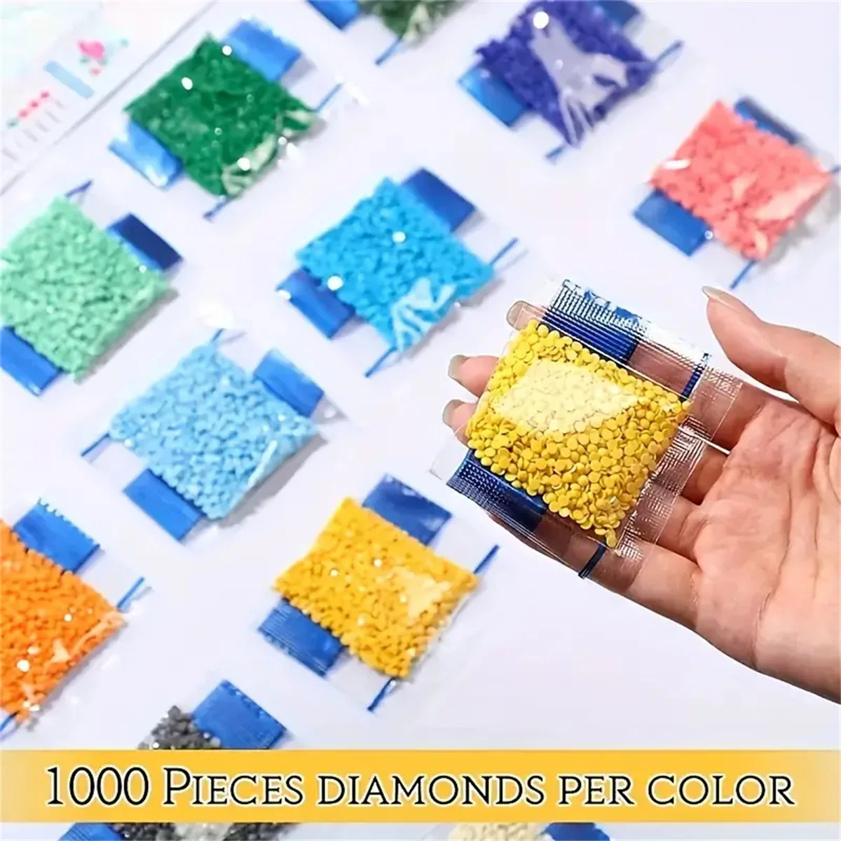 20000-40000 pz/set Diamond Art sostituzioni perline colore casuale ogni 1000 pezzi totale 20-40 colori diamante pittura perline rotonde