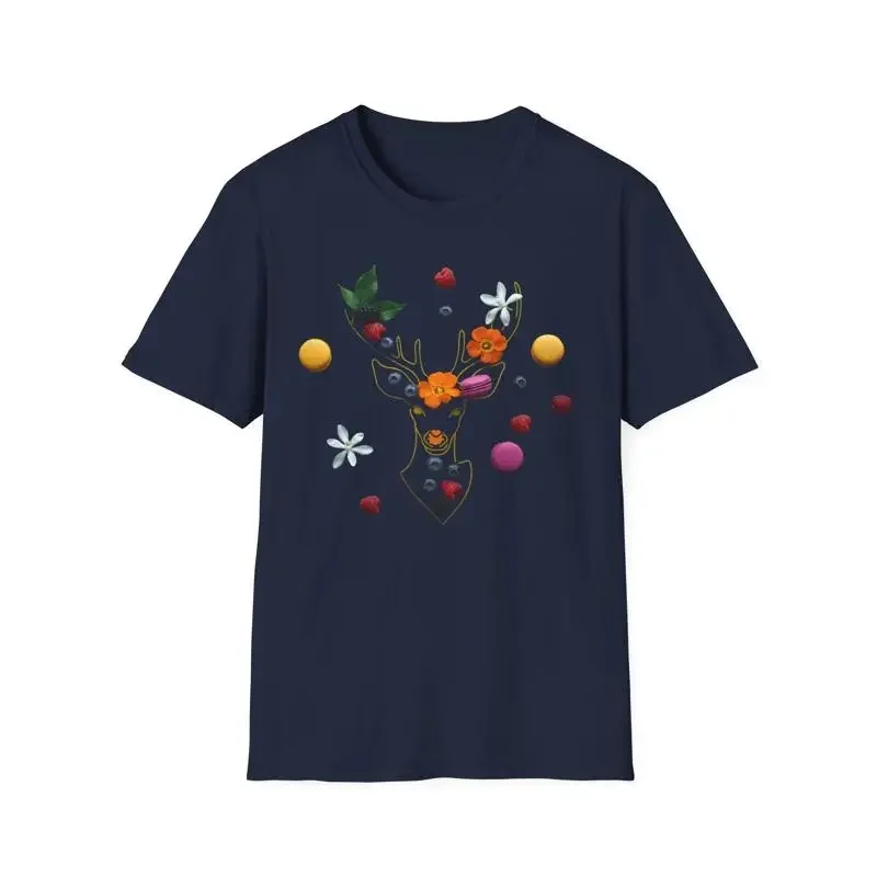 Fruity Deer Face 5 Softstyle T Shirt