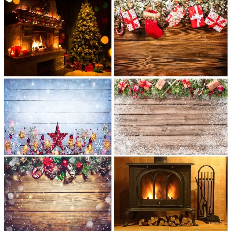 

SHUOZHIKE Art Fabric Christmas Day Photography Backdrops Prop Christmas Tree Festival Theme Photo Studio Background XT20924SD-02