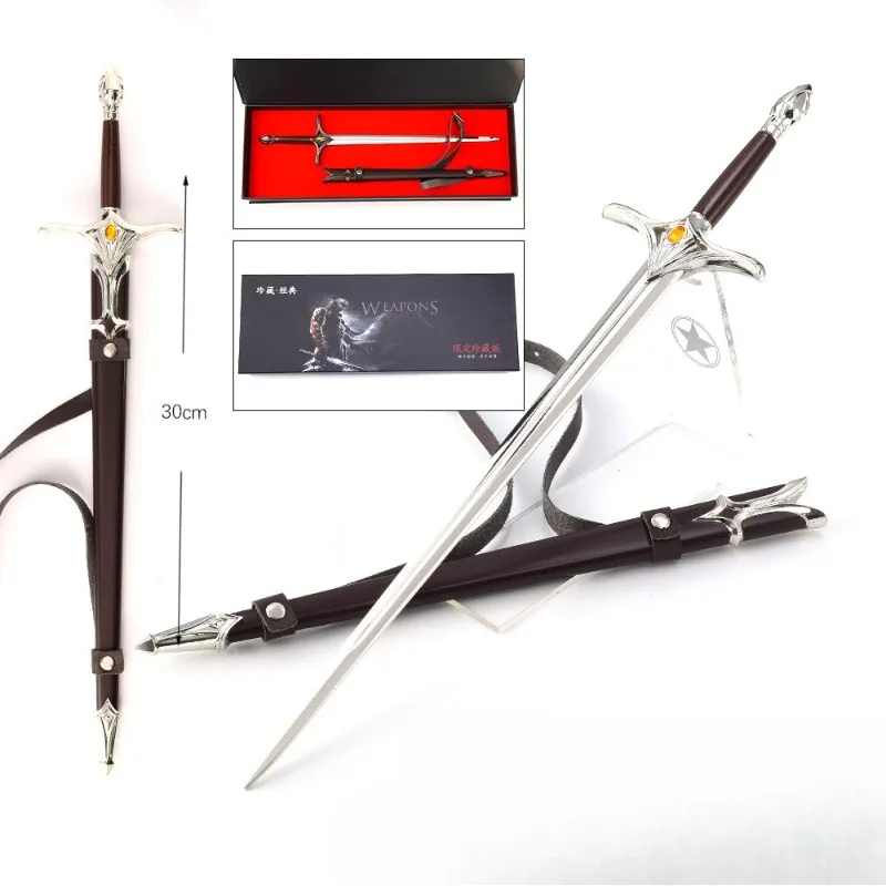 Nuovo 30 centimetri Galadriel Spada Modello Anime Modello Ornamenti Collezione Squisito Portachiavi Periferiche Artigianato Regali Di Compleanno Giocattoli Per Bambini