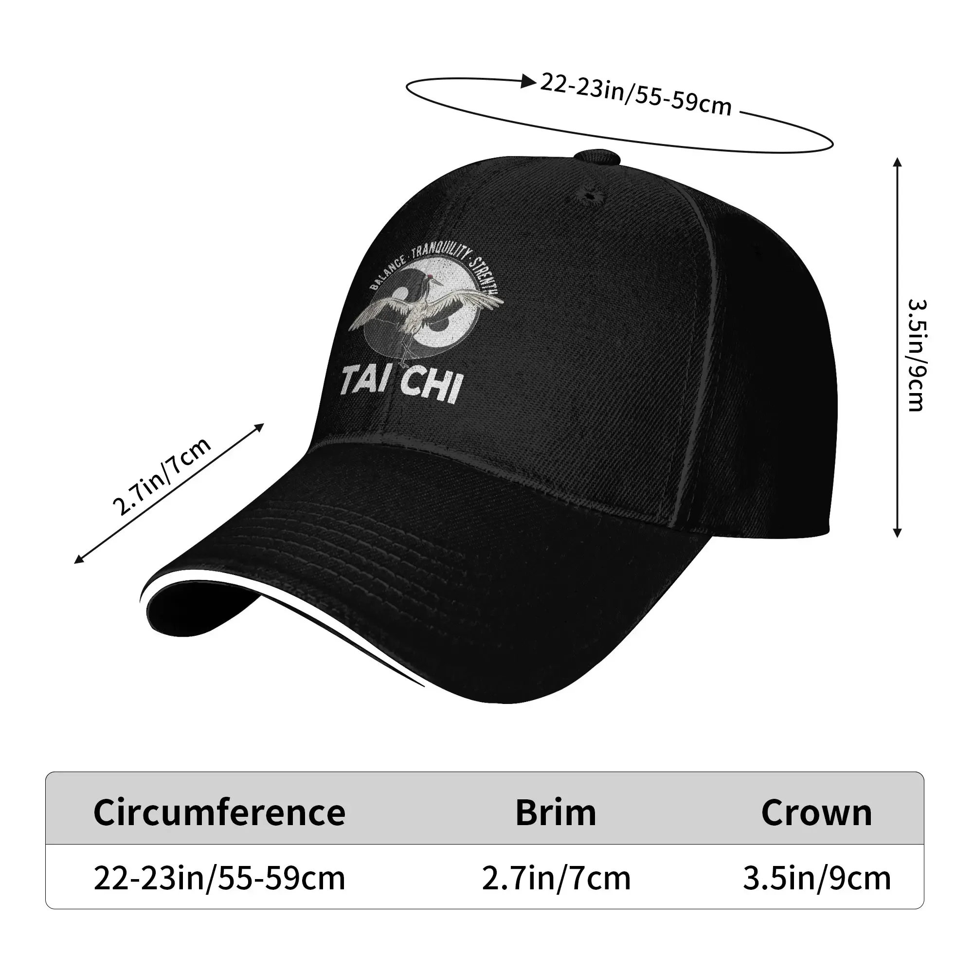 New Tai Chi Yin Yang Casual Baseball Cap  Outdoor Sport Trucker Hat Summer Adjustable Baseball Caps