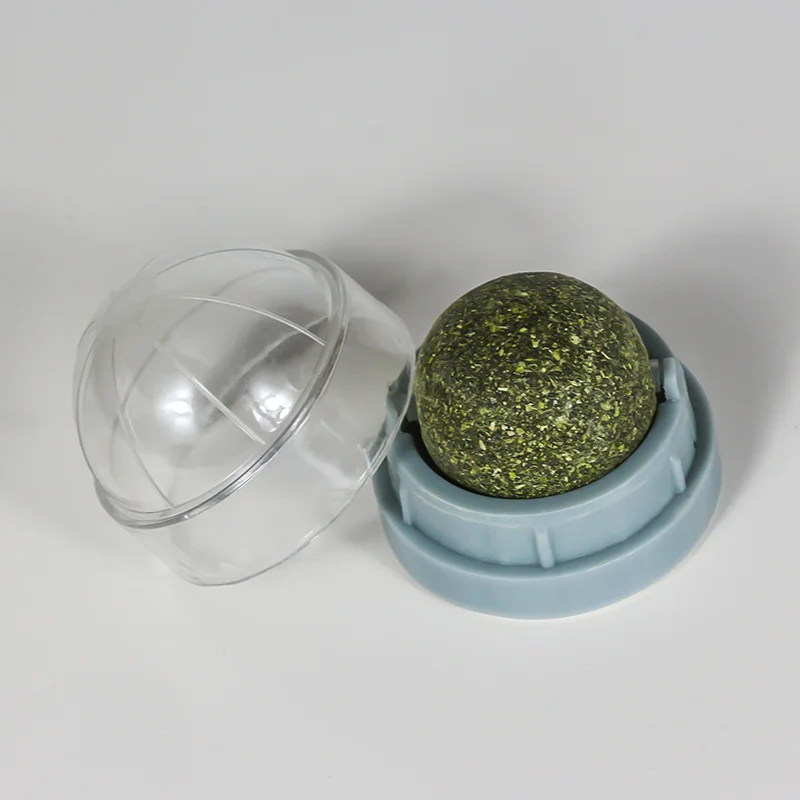 Natural Catnip Cat Wall Sticky Balls Toys Scratching Cat Toys Self-Help Cat Balls Promote Digestion Cat Grass Snacks